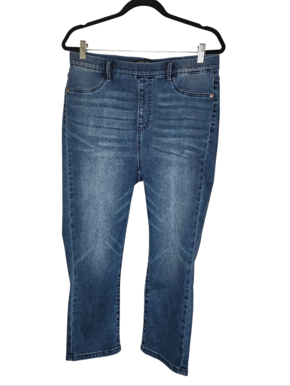 Judy Blue Skinny Fit Pull On Capri Blue Jeans Size 13/31